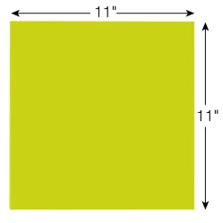 Online Notes, 11" x 11", Green, 30 Sheet/Pad (BN11G) Post-It Notes