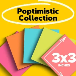 Online Notes, 3" x 3", Collection, 100 Sheet/Pad, 18 Pads/Pack (65418CTCP) Post-It Notes