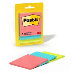 New Notes, 3" x 3", Poptimistic Collection, 50 Sheet/Pad, 3 Pads/Pack (6301) Post-It Notes