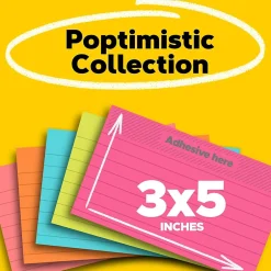 Discount Notes, 3" x 5", Collection, Lined, 100 Sheet/Pad, 5 Pads/Pack (635-5AN) Post-It Notes