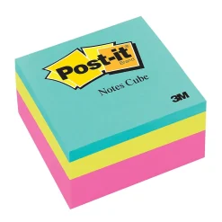 New Notes Combo Pack, 3" x 3", Assorted Collection, 400 Sheet/Pad, 4 Pads/Pack (MMM2027RCR-4) Post-It Notes