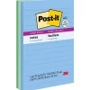 Online Recycled Super Sticky Notes, 4" x 6", Oasis Collection, Lined, 90 Sheet/Pad, 3 Pads/Pack (6603SST) Post-It Notes