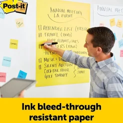 Online Super Sticky Easel Pad, 25" x 30", Lined, 30 Sheets/Pad, 4 Pads/Pack (561VAD4PK) Easel Paper Pads