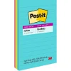 Online Super Sticky Notes, 4" x 6", Supernova Neons Collection, Lined, 90 Sheet/Pad, 3 Pads/Pack (660-3SSMIA) Post-It Notes