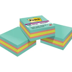 Super Sticky Notes, 3" x 3", Assorted Colors, 360 Sheet/Pad, 3 Pads/Pack (2027SSAFG-3PK) Post-It Notes