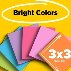 Discount Super Sticky Notes, Bus Cabinet Pack, Assorted Bright Colors, 24 Pads/Pack, 70 Sheets/Pad (654-24SSBUS) Post-It Notes