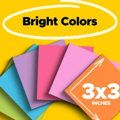 Hot Super Sticky Notes, 3" x 3", 45 Sheet/Pad, 15 Pads/Pack (654-15SSAP) Post-It Notes