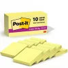 Best Super Sticky Notes, 1 7/8" x 1 7/8", Canary Collection, 90 Sheet/Pad, 10 Pads/Pack (62210SSCY) Sticky Notes