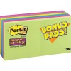 New ® Super Sticky Notes, 3" x 3", Jewel Pop Colors, 12 Pads/Pack Post-It Notes
