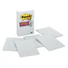 Discount Super Sticky Notes, 4" x 6", White, 50 Sheet/Pad, 6 Pads/Pack (660SSGRID) Sticky Notes