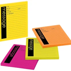 Post-it Super Sticky Telephone Message Pad, 4" x 5", Multicolor, 50 Sheets/Pad, 4 Pads/Pack (7679-4) Hot