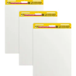 Super Sticky Wall Easel Pad, 25" x 30", 20 Sheets/Pad, 3 Pads/Pack (559 VAD20 3PK) Easel Paper Pads
