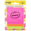 Clearance Transparent Notes, 2.8" x 2.8", Assorted Collection, 30 Sheet/Pad, 3 Pads/Pack (600-3COL) Post-It Notes