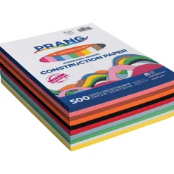 Hot 9" x 12" Construction Paper, Assorted Colors, 500 Sheets/Pack (P6555-0001) Construction Paper