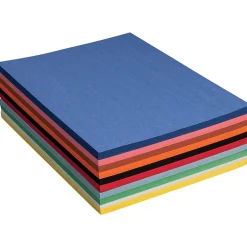 Hot 9" x 12" Construction Paper, Assorted Colors, 500 Sheets/Pack (P6555-0001) Construction Paper