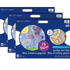 Art Street Prang® Jumbo Art Pad, White, 22" x 16", 30 Sheets, Pack of 3 (PAC4711-3) Online