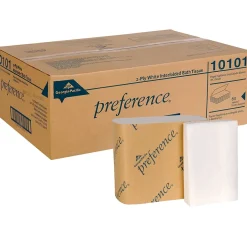 Georgia-Pacific Preference 2-Ply Single Fold Interfold Toilet Paper, White, 400 Sheets/Pack, 60 Packs/Carton (10101)