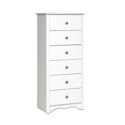 ™ 53.25" Monterey Tall 6 Drawer Chest, White Storage Cabinets