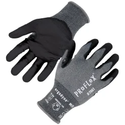 Work Gloves<Ergodyne ProFlex 7061 Cut-Resistant PU Coated Gloves, 2XL, 21 Gauge, A6 Cut Level, Blue, Pair (10326)