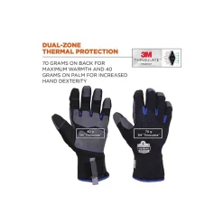 Work Gloves<Proflex 817 Reinforced Thermal Utility Gloves, Black, Large (17354)