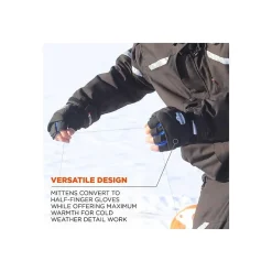 Work Gloves<Proflex 816 Thermal Flip-Top Gloves, Black, XL (17345)