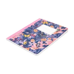 Pukka Pad Bloom Composition Notebooks, 7.5" x 9.7", College Ruled, 70 Sheets, Assorted Colors, 3/Pack (9516-BLM) New