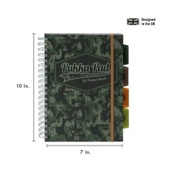 Pukka Pad Camo Knit B5 5-Subject Notebooks, 7" x 10", Ruled, 100 Sheets, Green, 3/Pack (9756-CAM) Sale
