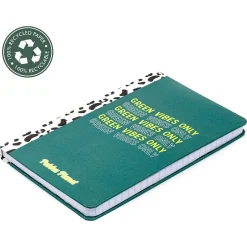 Pukka Pad Green Vibes Only Notebook, 5.28" x 8.46", Wide-Ruled, 96 Sheets, Green (9704-SPP) Discount