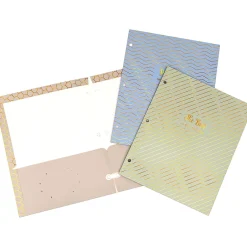 Pukka Pad Haze 3-Hole Punched 2-Pocket Cardstock Portfolio Folders, Assorted Colors, 6/Pack (9980(AST)-HZE) Online