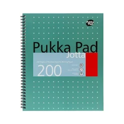 Pukka Pad Metallic Jotta Professional Notebooks, 8.5" x 11", College Ruled, 100 Sheets, Green, 3/Pack (8751-MET) New