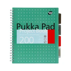 Pukka Pad Metallic 5-Subject Notebook, Ruled, 100 Sheets, Green, 3/Pack (8748-MET) Discount