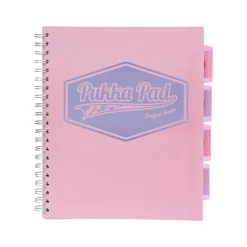 Pukka Pad Pastels 5-Subject Notebooks, 8.5" x 11", Ruled, 100 Sheets, Assorted Colors, 3/Pack (8867-PST) New