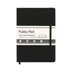 Pukka Pad Professional Notebook, 5.11" x 8.2", College-Ruled, 96 Sheets, Black, 3/Pack (9940-SIG(3)) Clearance