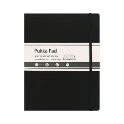Pukka Pad Professional Notebooks, 8.5" x 11", College Ruled, 96 Sheets, Black (9942-SIG)