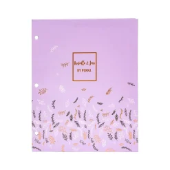 Pukka Pad Rochelle & Jess 3-Hole Punched 2-Pocket Portfolio Folders, Assorted Colors, 6/Pack (9108-ROC) New