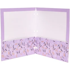 Pukka Pad Rochelle & Jess 3-Hole Punched 2-Pocket Portfolio Folders, Assorted Colors, 6/Pack (9108-ROC) New