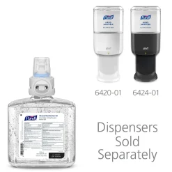 Purell Advanced 70% Alcohol Gel Hand Sanitizer Refill for ES6 Dispenser, 1200 mL, 2/Carton (6463-02)