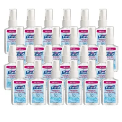 Purell Advanced 70% Alcohol Gel Hand Sanitizer, Clean Scent, 2 oz., 24/Carton (960624)