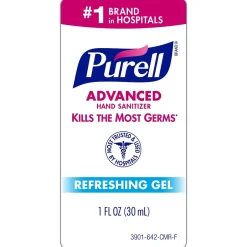 Purell Advanced Gel Hand Sanitizer, Clean Scent, 1 oz., 36/Carton (3901-36-BWL)