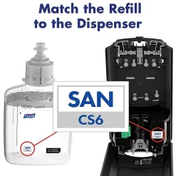 Purell CS6 Automatic Wall Mounted Hand Sanitizer Dispenser, White (6520-01)