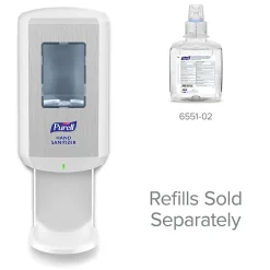 Purell CS6 Automatic Wall Mounted Hand Sanitizer Dispenser, White (6520-01)