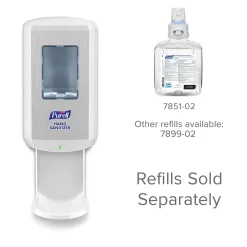 Purell CS8 Automatic Wall Mounted Hand Sanitizer Dispenser, for CS8 1200 mL Hand Sanitizer Refills, White (7820-01)
