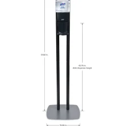 Purell ES8 Automatic Floor Stand Hand Sanitizer Dispenser, Graphite/Black (7218-DS)