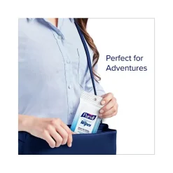 Purell Hand Sanitizing Wipes, Clean Refreshing Scent, 20 Wipes/Pack, 12 Packs/Carton (9124-12-CMR)