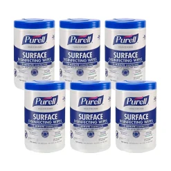 Purell Healthcare Disinfecting Wipes, 110 Wipes/Container, 6/Carton (9340-06)