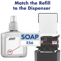 Purell HEALTHY SOAP Antibacterial Liquid Hand Soap Refill for ES6 Dispenser, Light Scent, 1200 ml, 2/Carton (6480-02)