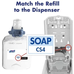 Purell HEALTHY SOAP CS4 Wall Mounted Hand Soap Dispenser, White (5130-01)