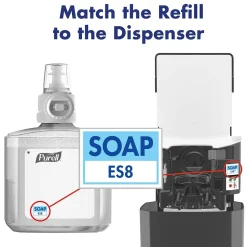 Purell HEALTHY SOAP ES8 Automatic Wall Mounted Hand Soap Dispenser, Black (7734-01)