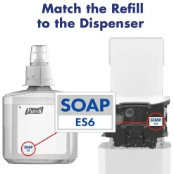 Purell HEALTHY SOAP ES6 Automatic Wall Mounted Hand Soap Dispenser, White (6430-01)