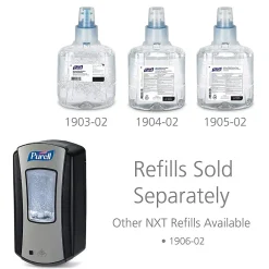 Purell LTX 12 Automatic Wall Mounted Hand Sanitizer Dispenser, Chrome/Black (1928-04)